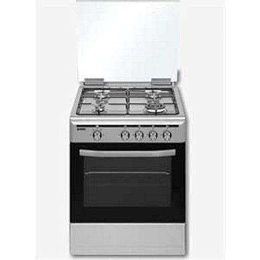 Fogão a Gás Rommer VCH604FG Inox 4 Bocas Horno 55L Triple Corona