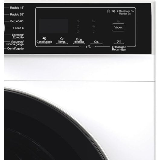 Máquina de lavar roupa branca Edesa EWF-10400 WH 10 kg 1400 rpm 18 programas Motor inversor