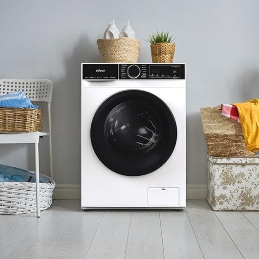 Máquina de lavar roupa branca Edesa EWF-10400 WH 10 kg 1400 rpm 18 programas Motor inversor