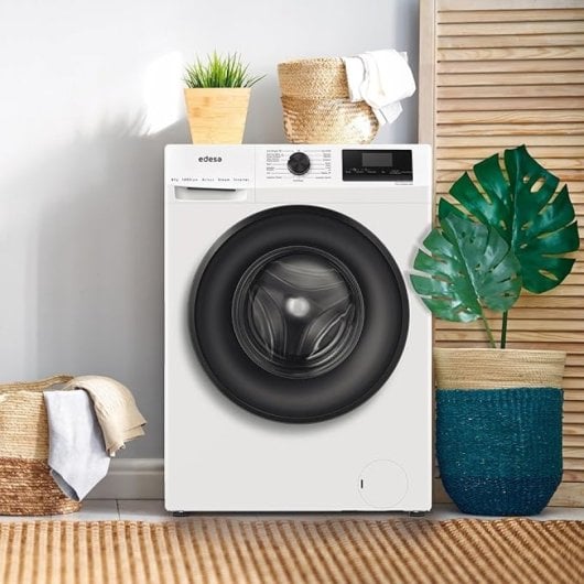 Lavadora Edesa EWF-8402 WH 8kg Carga Frontal 1400rpm 16 Programas A Blanca