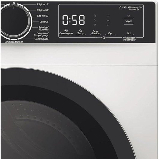 Lavadora Edesa EWF-9401 WH Carga Frontal 9 Kg 1400 rpm A Blanca Silence Inverter