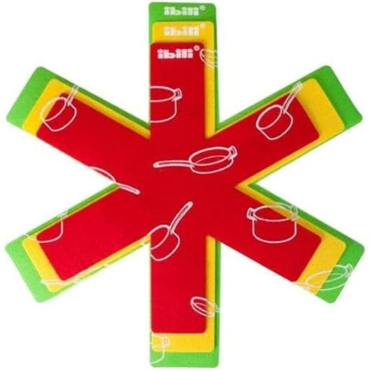 Ensemble de 3 protections de poêles en feutre Ibili, 35/40/45 cm, compatibles avec les poêles en acier et antiadhésives