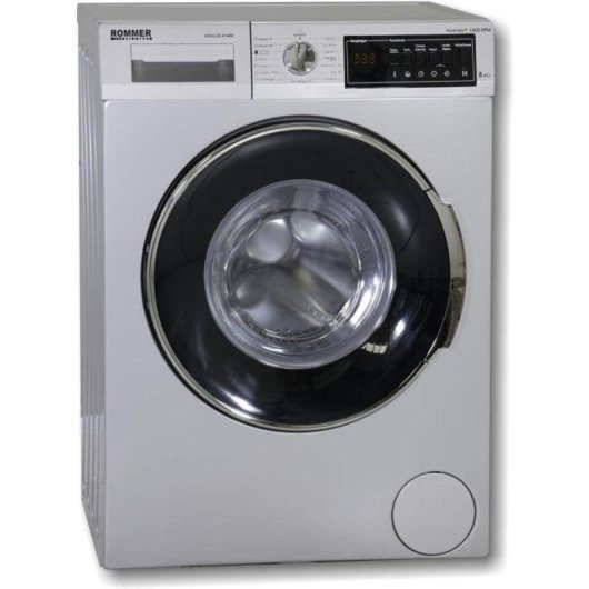 Lavadora Rommer Digilux A1408 Carga Frontal 8 kg 1400 rpm A Look Inox Panel Electrónico