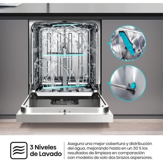 Lavavajillas Hisense HS643C90W 16 servicios Clase C Secado Extra Control Táctil Blanco