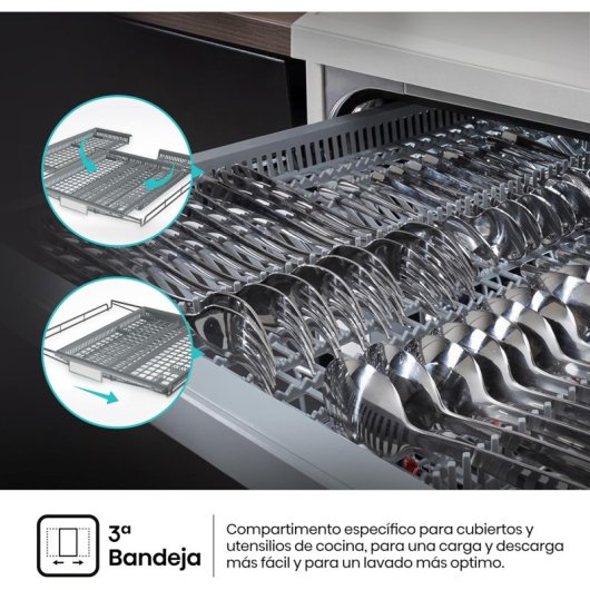 Lavavajillas Hisense HS643C90W 16 servicios Clase C Secado Extra Control Táctil Blanco
