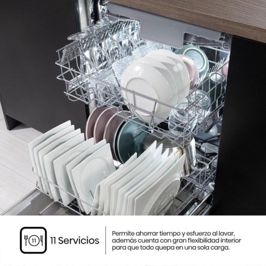 Hisense HV543D10 Máquina de lavar louça de encastrar 45 cm 11 talheres Inverter Branco D