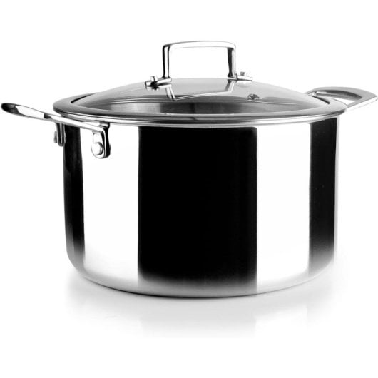 Casserole IBILI Triply Natural 24 cm en acier inoxydable antiadhésif triple couche pour induction