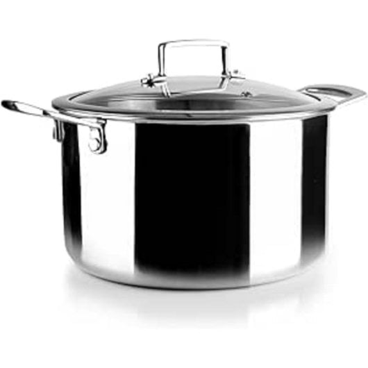 Casserole IBILI Triply Natural 24 cm en acier inoxydable antiadhésif triple couche pour induction