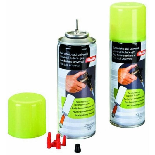 Gás butano Ibili 727020 Azul Universal 200ml para Isqueiros e Tochas Gás butano Ibili 727020 Azul Universal 200ml para Isqueiros e Tochas