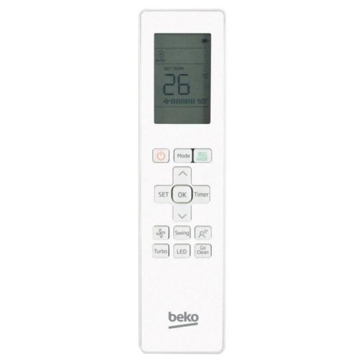 Ar Condicionado Split Beko BEHPG125 13.653 BTU Inverter Quente e Frio WiFi