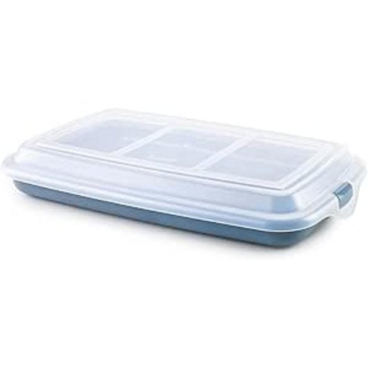 Boîte à charcuterie réutilisable en plastique bleu sans BPA Ibili 686720 24,8 x 14,5 cm Tupperware