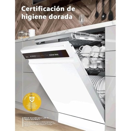 Máquina de lavar loiça Midea MDWPF1433CW Branca 60 cm 14 níveis de serviço 10 programas C Branca