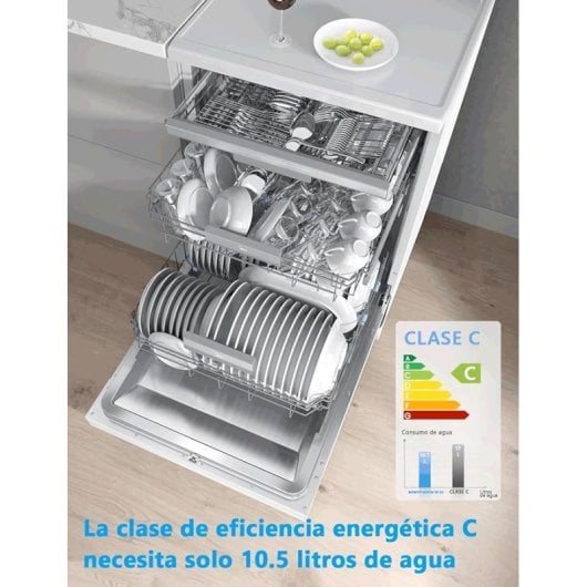 Máquina de lavar loiça Midea MDWPF1433CW Branca 60 cm 14 níveis de serviço 10 programas C Branca