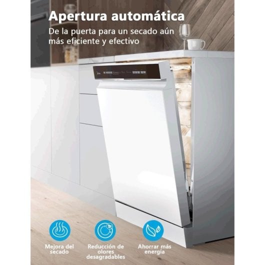 Máquina de lavar loiça Midea MDWPF1433CW Branca 60 cm 14 níveis de serviço 10 programas C Branca
