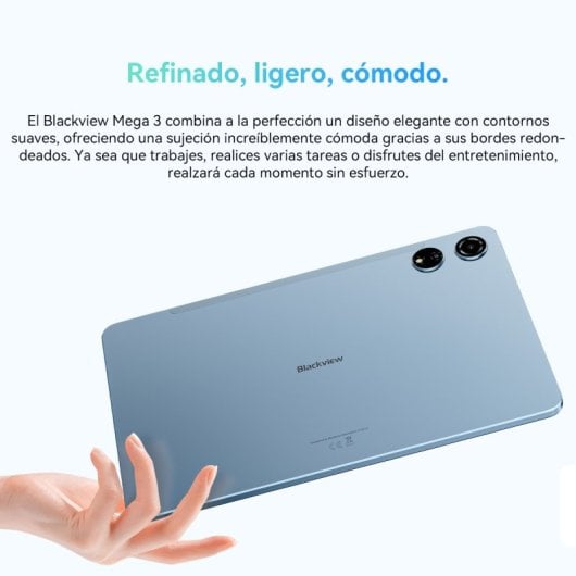 Blackview Mega 3 12GB/256GB, MTK G100, 2,5K 12,1 Zoll größer