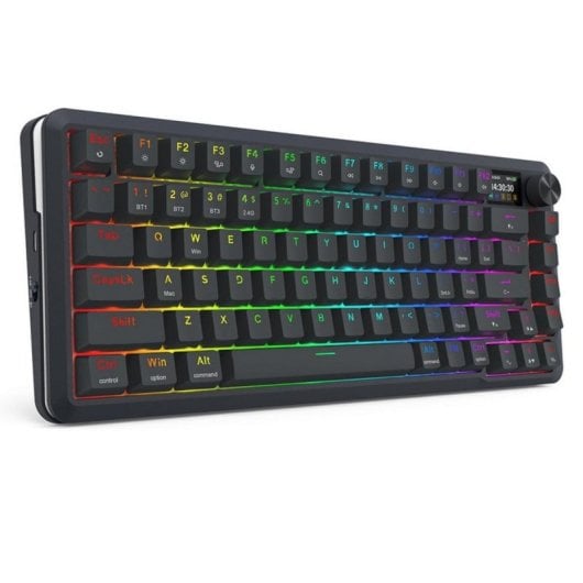 Teclado Redragon K708-RGB-PRO 81 Teclas OLED Gasket RGB Hot-Swap Bluetooth/2.4G/Cable