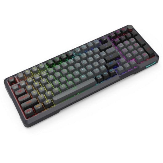 Redragon K688GB-RGB-PRO Teclado 98 Teclas RGB Hot-Swap Bluetooth/2.4G com Controlo de Volume Preto