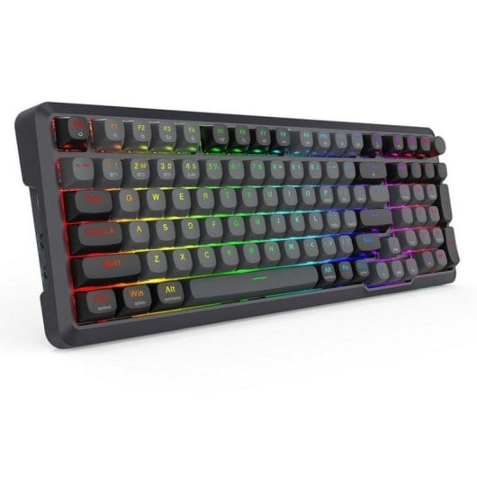 Redragon K688GB-RGB-PRO Teclado 98 Teclas RGB Hot-Swap Bluetooth/2.4G com Controlo de Volume Preto