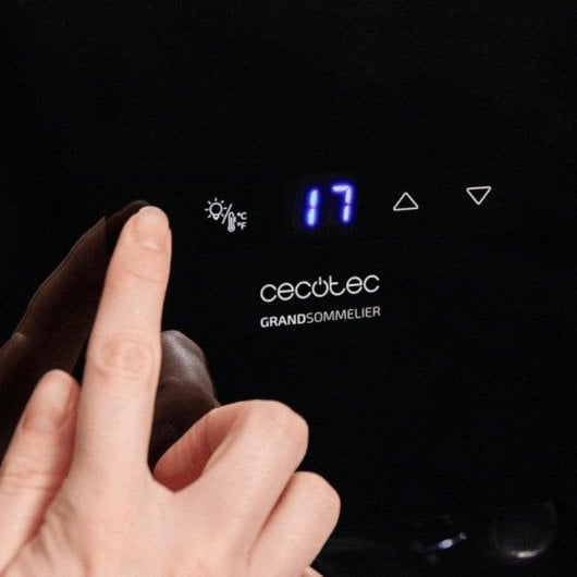 Weinkühler Cecotec A01_EU01_100135 15 Flaschen 1 Zone Touch-Display LED Schwarz