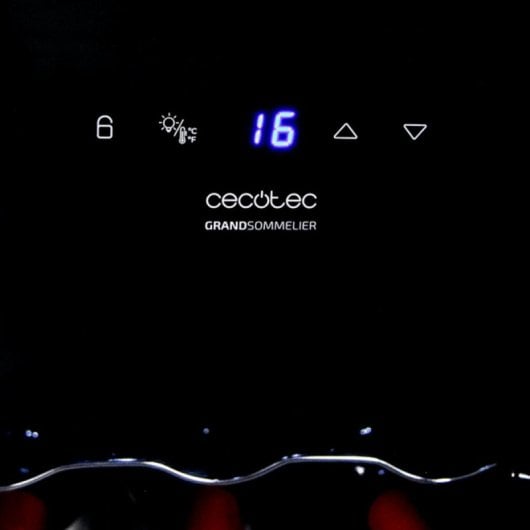 Vinoteca Cecotec A01_EU01_100135 15 botellas termoeléctrica 1 zona 35dB Display LED Negro