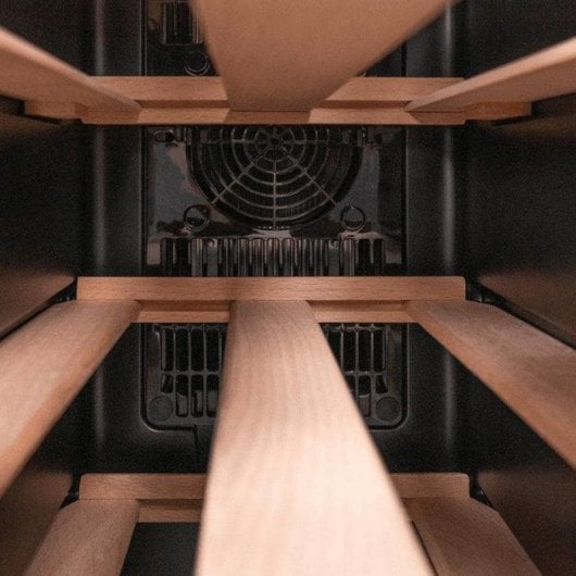 Enfriador de vino Cecotec 1270 termoeléctrico 12 botellas control táctil acero