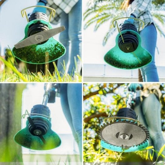 Cortabordi Cecotec FastCut 3000 Freemove 21V 650W Batteria Rimovibile Nero Blu Grigio