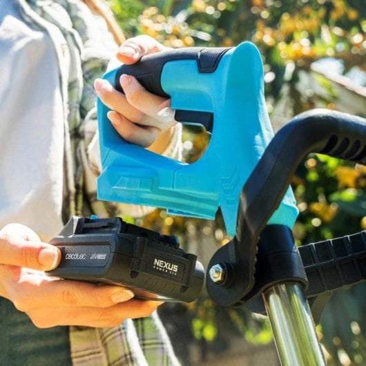 Cortabordi Cecotec FastCut 3000 Freemove 21V 650W Batteria Rimovibile Nero Blu Grigio