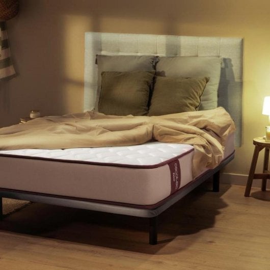 Colchón Viscoelástico Cecotec 7462 21cm, 2 Zonas, Suave, Funda Tela Viscosa, 150x190cm