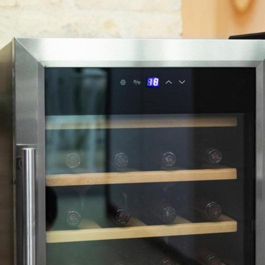 Cecotec Nevera de Vino 00125 Independiente 24 Botellas Acero Inoxydable