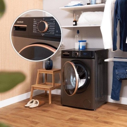 Lavatrice Cecotec 01925 DressCode 8610 8kg 1400rpm Classe A Nero Inverter SteamMax