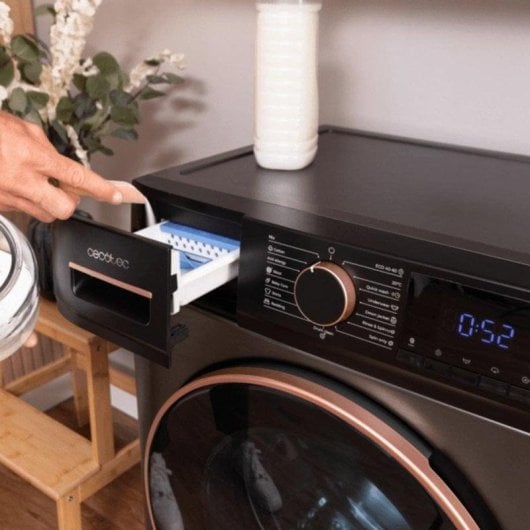 Lavatrice Cecotec 01925 DressCode 8610 8kg 1400rpm Classe A Nero Inverter SteamMax