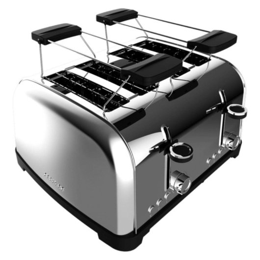 Tostador vertical Cecotec 04828 1700 W 4 rebanadas acero inoxidable