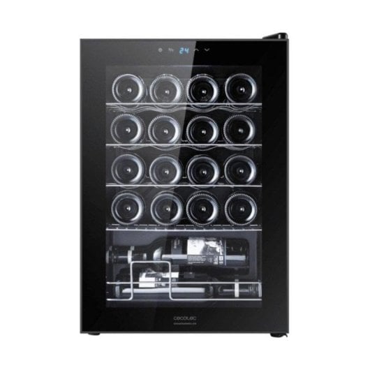 Weinkühler Cecotec 00122 GrandSommelier 2050 Black Compressor 20 Flaschen Touch Panel leise Schwarz