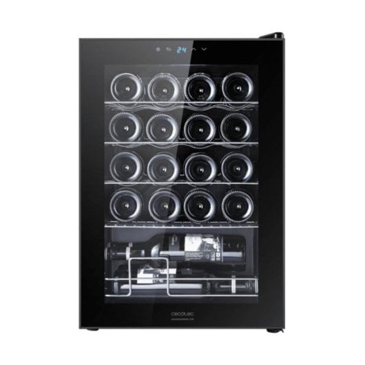 Weinkühler Cecotec 00122 GrandSommelier 2050 Black Compressor 20 Flaschen Touch Panel leise Schwarz