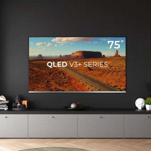 TV Cecotec QLED VQU30075+S 75" 4K Ultra HD Full Array HDMI 2.1 Dolby Vision Android TV
