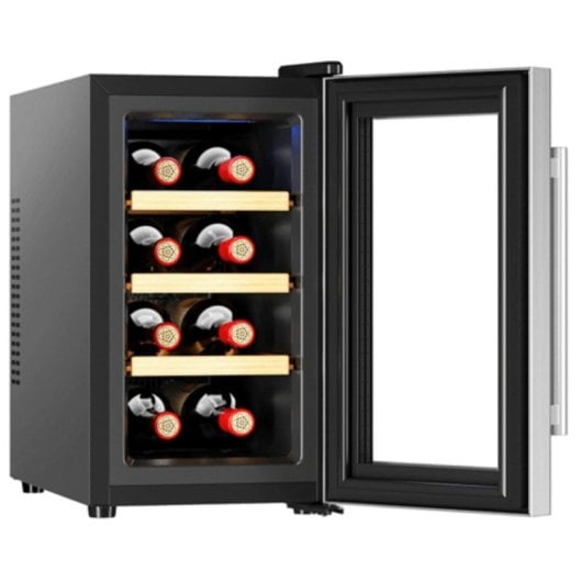 Adega Termoelétrica Cecotec 02708 8 Garrafas Frio Silencioso LED Stainless Steel