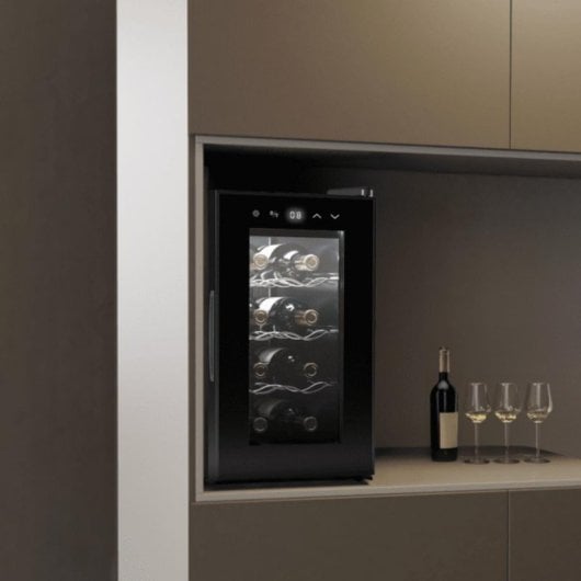 Vinoteca Cecotec GrandSommelier 830 CoolCrystal 8 botellas Termoeléctrica Silenciosa Táctil