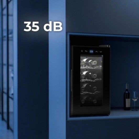 Weinkühler Cecotec GrandSommelier 830 CoolCrystal 8 Flaschen Touch LED Schwarz