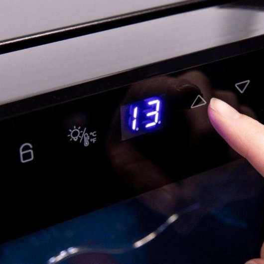 Weinkühler Cecotec GrandSommelier 830 CoolCrystal 8 Flaschen Touch LED Schwarz