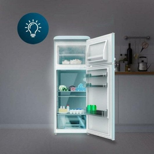 Kühlschrank Zwei Türen Cecotec 02754 Defrost 148cm 215L E Blau LED