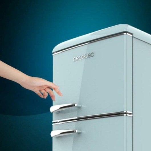 Kühlschrank Zwei Türen Cecotec 02754 Defrost 148cm 215L E Blau LED