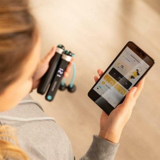 Corda para Saltar Cecotec 07196 Inteligente Bluetooth LED PVC 3m 2x30cm App