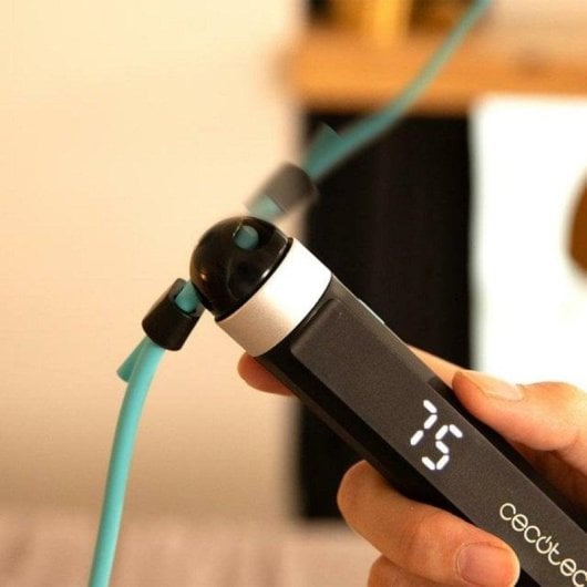 Corda para Saltar Cecotec 07196 Inteligente Bluetooth LED PVC 3m 2x30cm App