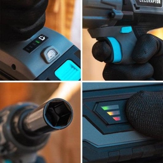 Chave de Impacto Cecotec CecoRaptor Impact 4020 Ultra 400 Nm 20V 4000 mAh LED 1/2"