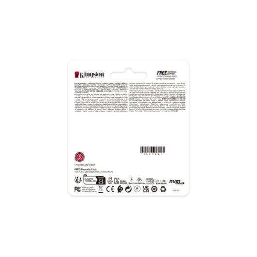 Kingston NV3 SSD 500GB M.2 2230 PCIe 4.0 NVMe 3D NAND Alto Desempenho