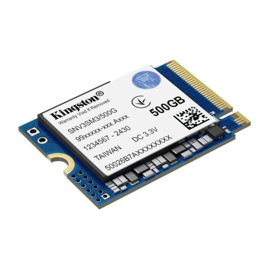 Kingston NV3 SSD 500GB M.2 2230 PCIe 4.0 NVMe 3D NAND Alto Desempenho