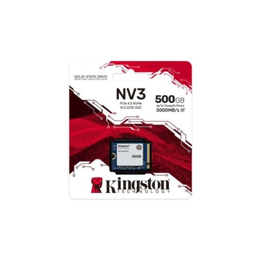 Kingston NV3 SSD 500GB M.2 2230 PCIe 4.0 NVMe 3D NAND Alto Desempenho