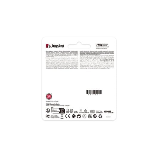 Kingston NV3 SSD 500GB M.2 2230 PCIe 4.0 NVMe 3D NAND Alto Desempenho