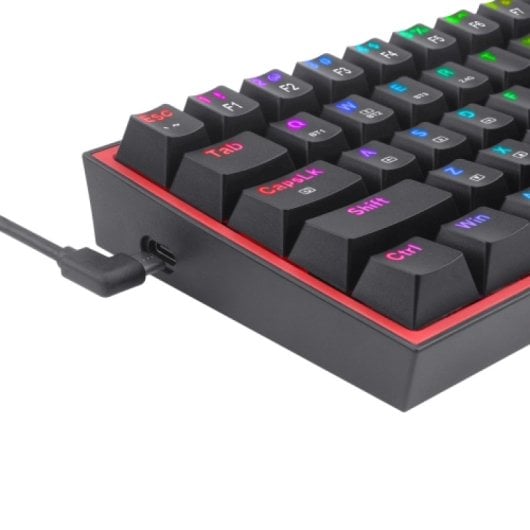 Redragon - Fizz Pro Kabellose mechanische RGB-Gaming-Tastatur, Schwarz