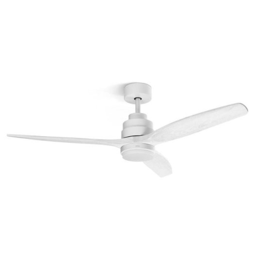 Ventilador de techo CFNP 3 aspas madera natural 132cm luz LED 6 velocidades mando